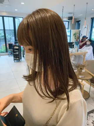 ミディアム カラー TENELE所属・チバ タクミのヘアスタイル