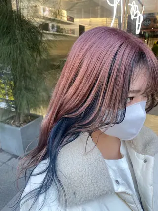 ロング カラー カンナ【Y2Kネイル /コーンロウ】のネイルデザイン