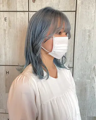 カラー ベージュ/透明感/ 桃子🎀のヘアスタイル