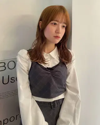 セミロング カラー riria/ボブ /ブラウンカラー🎀のヘアスタイル