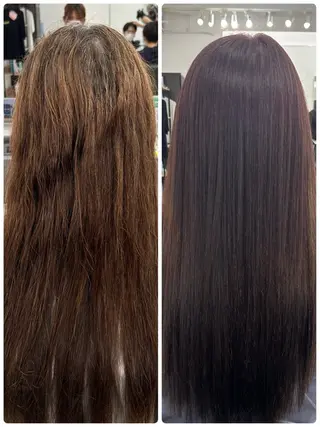 ロング カラー 山本 あやめ子のヘアスタイル