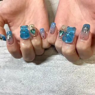 セミロング カラー パーマ ヘアアレンジ メンズ キッズ ネイル マツエク・マツパ アイブロウ 今福鶴見ネイル 8(ｴｲﾄ)のネイルデザイン