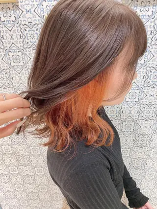 ミディアム 髪質改善　縮毛の達人 矢井由真のヘアスタイル