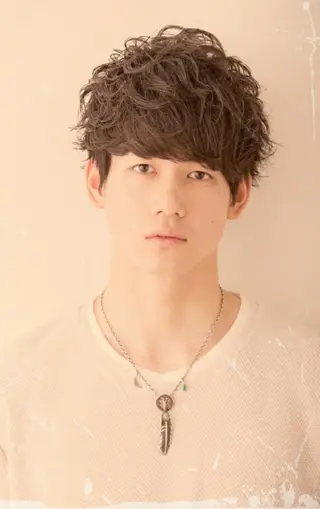 ショート カラー パーマ メンズ ヘアアレンジ H/M Hair Home 　池袋2号店所属・✂️✂️徳　田✂️ ✂️のヘアスタイル