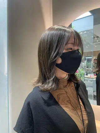 ミディアム MINX 渡邉由理のヘアスタイル