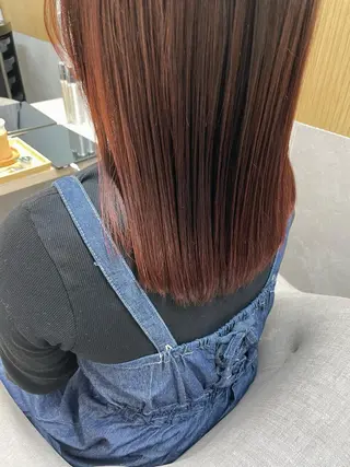 セミロング カラー 西 めぐみのヘアスタイル