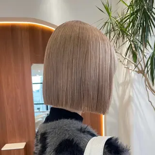 ショート カラー 渋谷/レイヤーボブ・ 韓国ボブ特化/楓のヘアスタイル
