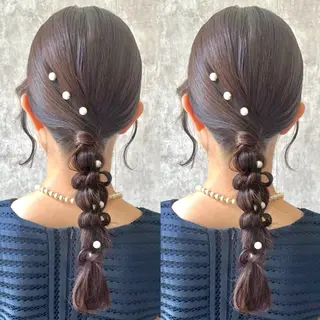 ロング ヘアアレンジ ヘアメ🎀推しカラー 🥣横浜/しほ🧸のその他イメージ