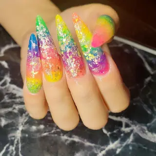 ロング ネイル クロキ 。のネイルデザイン