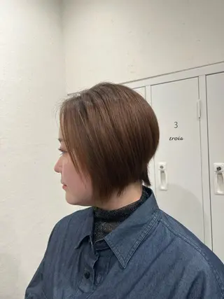 ショート カラー カラー/髪質改善スペ シャリスト宮本 伸一のヘアスタイル