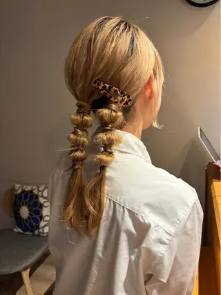 ヘアアレンジ 宇佐美/ボブ／ 顔まわりレイヤーのヘアスタイル