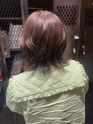 ミディアム カラー パーマ ヘアアレンジ メンズ キッズ ネイル マツエク・マツパ アイブロウ times salon名駅所属・久木原 ゆりのヘアスタイル