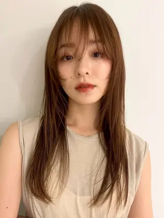ロング カラー 太田 茉旺のヘアスタイル