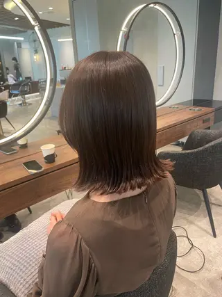 ミディアム カラー Toiro 新宿所属・新宿/新宿三丁目 yuinaのヘアスタイル