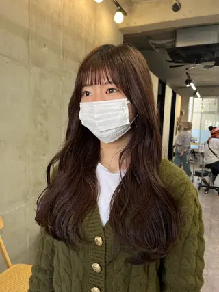ロング カラー SALT WATER所属・🫐 𝐌𝐚𝐨 🫐似合わせcutのヘアスタイル