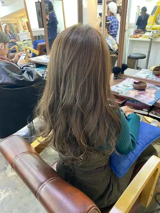 ロング カラー ヘアアレンジ 【艶髪×韓国風】 毛流れ職人 RYOのヘアスタイル