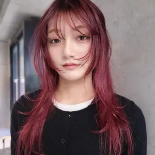 ロング カラー ハイトーン特化/りく /デザインカラー🫟のヘアスタイル