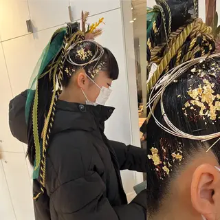 ロング ヘアアレンジ stylist ◎RUKI.のヘアスタイル