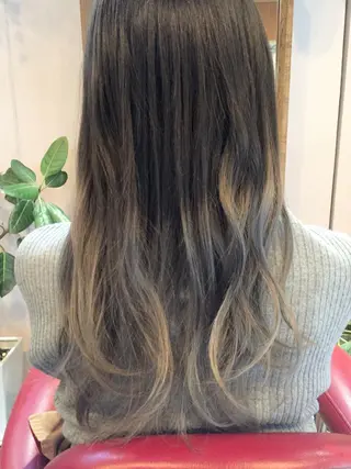 ロング カラー パーマ 原宿サロン代表 デザインカラー伊藤卓のヘアスタイル