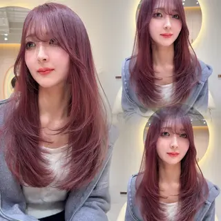 ロング カラー レイヤー/髪質改善 Lond ambreのヘアスタイル