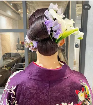 セミロング カラー ヘアアレンジ arrow🖤 もえみのヘアスタイル