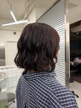 ミディアム パーマ ミディアム/ロング/ 表参道パーマのヘアスタイル