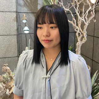 カラー 透明感カラー/ 縮毛矯正/ユイ☆彡のヘアスタイル