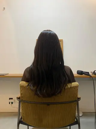 ロング カラー レイヤーカット/ ダブルカラーサクライのヘアスタイル