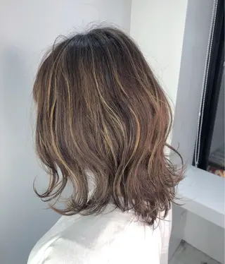 ミディアム カラー ☕️ベージュカラー 内藤光哉☕️のヘアスタイル