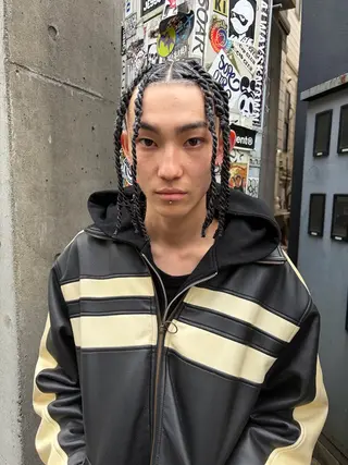 セミロング ヘアアレンジ メンズ メンズ/特殊ヘア パーマ🕷️小夏貴也のヘアスタイル