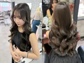 ロング 💎馴染むエクステ ×カラーTOMO💎のヘアスタイル