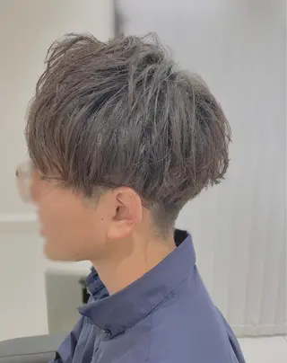 パーマ メンズ センターパート 川島爽楽のヘアスタイル