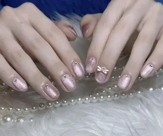 ネイル RAFFINE 月🦋🩵のネイルデザイン