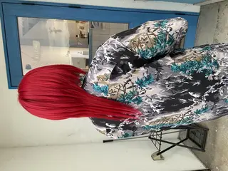 ミディアム カラー パーマ ヘアアレンジ メンズ キッズ corazon ブリーチのヘアスタイル