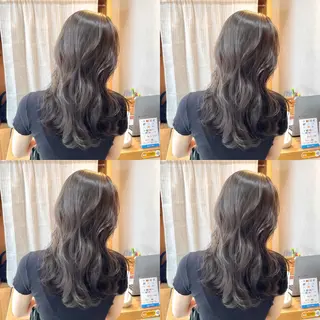 セミロング カラー 大人可愛い透明感🌟 小顔・韓国髪🌟野中のヘアスタイル