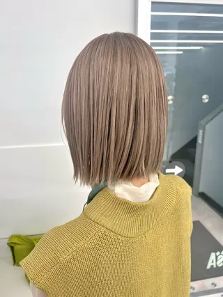 ミディアム カラー 顔周り/韓国風 /アイドル 吾妻光のヘアスタイル