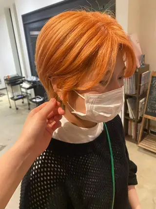 ショート カラー 暖色艶カラー♥️ nagi♥️のヘアスタイル