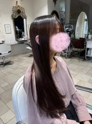 ロング パーマ 藤本 理愛のヘアスタイル
