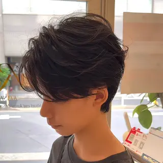 ショート パーマ 堺 健人のヘアスタイル