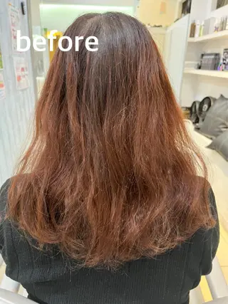 セミロング 【髪質改善カラー】 瀧田嵐士🇰🇷のヘアスタイル