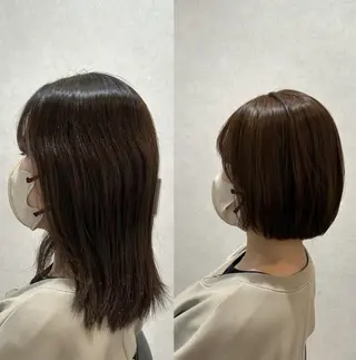 ミディアム 柔らかい縮毛矯正/ ボブ/北林のヘアスタイル