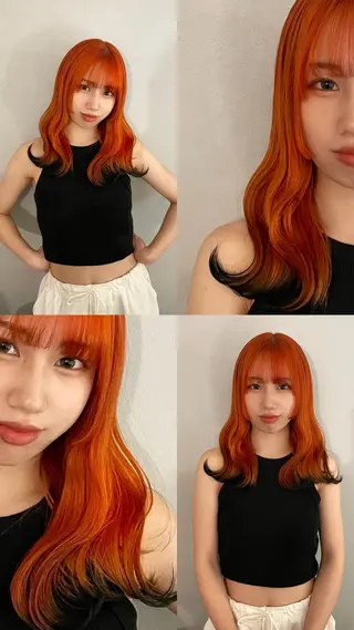 カラー ミルクティーベージュ ブリーチ🖤サヤカのヘアスタイル