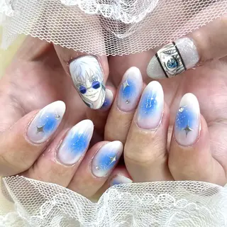 セミロング ネイル 池袋痛ネイル Nok. 渡辺のネイルデザイン