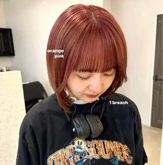 ミディアム カラー カットモデル募集 nanami‪ ꪔ̤のヘアスタイル