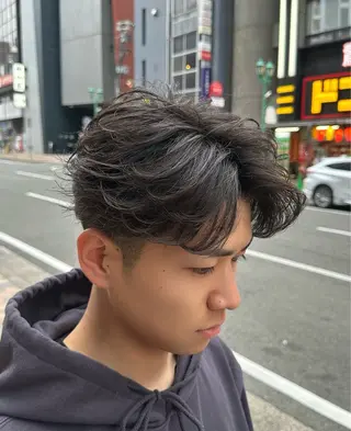 パーマ メンズ 韓国メンズヘア 田城伶治のヘアスタイル