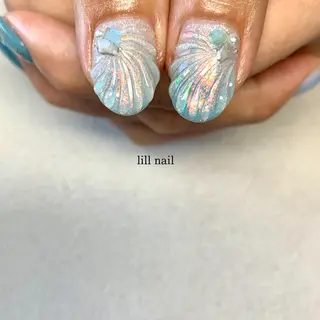 ミディアム pllia beautyのネイルデザイン