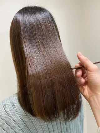 ロング コテ巻き風パーマ/ 髪質改善/河島恭平のヘアスタイル