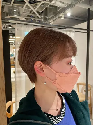 ショート カラー 吉田一輝 外国人パーマのヘアスタイル