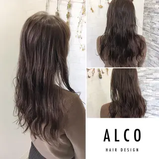 ロング カラー ワタイショウタ 髪質改善✨眉毛サロンのヘアスタイル