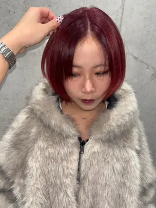 カラー ショート ハイトーンカラー😺 横山雪奈のヘアスタイル
